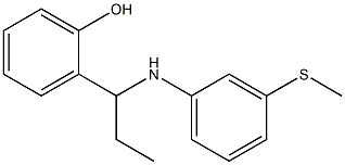 2-(1-{[3-(methylsulfanyl)phenyl]amino}propyl)phenol Struktur