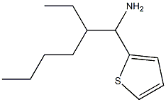 2-(1-amino-2-ethylhexyl)thiophene Struktur