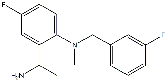 2-(1-aminoethyl)-4-fluoro-N-[(3-fluorophenyl)methyl]-N-methylaniline Structure