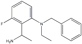 2-(1-aminoethyl)-N-benzyl-N-ethyl-3-fluoroaniline Struktur