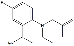 2-(1-aminoethyl)-N-ethyl-4-fluoro-N-(2-methylprop-2-en-1-yl)aniline Struktur