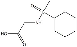 2-(1-cyclohexylacetamido)acetic acid Struktur