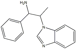 2-(1H-benzimidazol-1-yl)-1-phenylpropan-1-amine Struktur