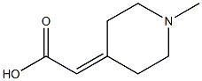 2-(1-methylpiperidin-4-ylidene)acetic acid Struktur