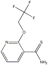 2-(2,2,2-trifluoroethoxy)pyridine-3-carbothioamide Struktur