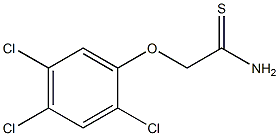 2-(2,4,5-trichlorophenoxy)ethanethioamide Struktur