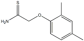 2-(2,4-dimethylphenoxy)ethanethioamide Struktur