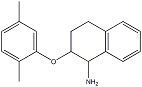 2-(2,5-dimethylphenoxy)-1,2,3,4-tetrahydronaphthalen-1-amine Struktur