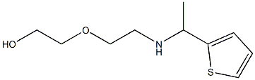 2-(2-{[1-(thiophen-2-yl)ethyl]amino}ethoxy)ethan-1-ol Struktur