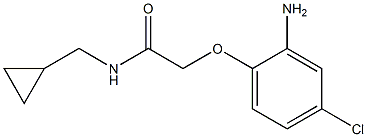 2-(2-amino-4-chlorophenoxy)-N-(cyclopropylmethyl)acetamide Struktur