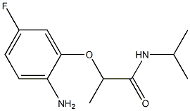 2-(2-amino-5-fluorophenoxy)-N-(propan-2-yl)propanamide Struktur