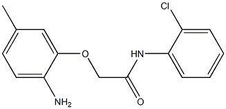 2-(2-amino-5-methylphenoxy)-N-(2-chlorophenyl)acetamide Struktur