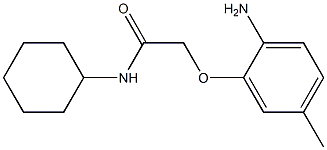 2-(2-amino-5-methylphenoxy)-N-cyclohexylacetamide Struktur