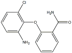 2-(2-amino-6-chlorophenoxy)benzamide Struktur