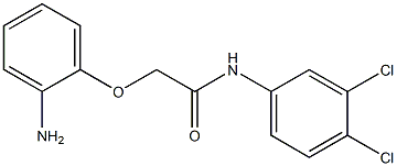 2-(2-aminophenoxy)-N-(3,4-dichlorophenyl)acetamide Struktur