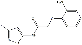 2-(2-aminophenoxy)-N-(3-methyl-1,2-oxazol-5-yl)acetamide Struktur