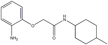 2-(2-aminophenoxy)-N-(4-methylcyclohexyl)acetamide Struktur