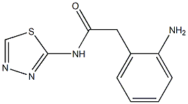 2-(2-aminophenyl)-N-(1,3,4-thiadiazol-2-yl)acetamide Struktur