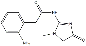 2-(2-aminophenyl)-N-(1-methyl-4-oxo-4,5-dihydro-1H-imidazol-2-yl)acetamide Struktur