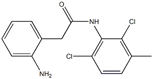 2-(2-aminophenyl)-N-(2,6-dichloro-3-methylphenyl)acetamide Struktur