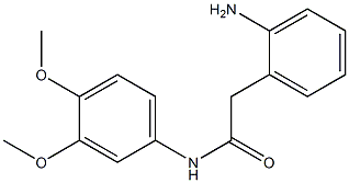 2-(2-aminophenyl)-N-(3,4-dimethoxyphenyl)acetamide Struktur