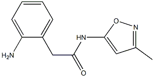 2-(2-aminophenyl)-N-(3-methyl-1,2-oxazol-5-yl)acetamide Struktur