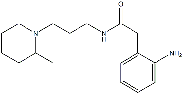 2-(2-aminophenyl)-N-[3-(2-methylpiperidin-1-yl)propyl]acetamide Struktur