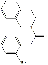 2-(2-aminophenyl)-N-benzyl-N-ethylacetamide Struktur