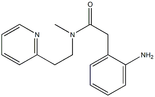 2-(2-aminophenyl)-N-methyl-N-[2-(pyridin-2-yl)ethyl]acetamide Struktur