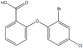 2-(2-bromo-4-chlorophenoxy)benzoic acid Struktur