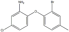 2-(2-bromo-4-methylphenoxy)-5-chloroaniline Struktur