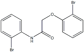 2-(2-bromophenoxy)-N-(2-bromophenyl)acetamide Struktur