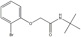 2-(2-bromophenoxy)-N-(tert-butyl)acetamide Struktur