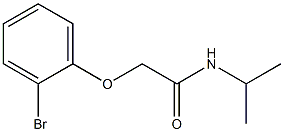 2-(2-bromophenoxy)-N-isopropylacetamide Struktur