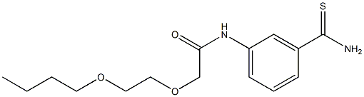 2-(2-butoxyethoxy)-N-(3-carbamothioylphenyl)acetamide Struktur