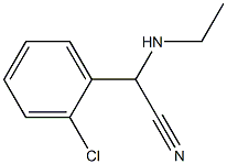 2-(2-chlorophenyl)-2-(ethylamino)acetonitrile Struktur