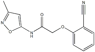 2-(2-cyanophenoxy)-N-(3-methylisoxazol-5-yl)acetamide Struktur