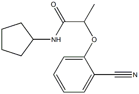 2-(2-cyanophenoxy)-N-cyclopentylpropanamide Struktur