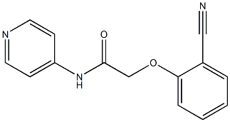 2-(2-cyanophenoxy)-N-pyridin-4-ylacetamide Struktur