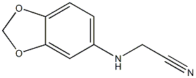 2-(2H-1,3-benzodioxol-5-ylamino)acetonitrile Struktur