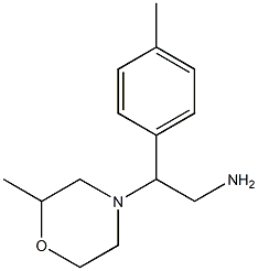 2-(2-methylmorpholin-4-yl)-2-(4-methylphenyl)ethanamine Struktur