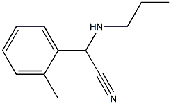 2-(2-methylphenyl)-2-(propylamino)acetonitrile Structure