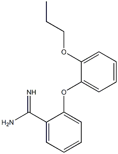 2-(2-propoxyphenoxy)benzene-1-carboximidamide Struktur