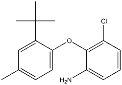 2-(2-tert-butyl-4-methylphenoxy)-3-chloroaniline Struktur