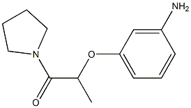 2-(3-aminophenoxy)-1-(pyrrolidin-1-yl)propan-1-one Struktur