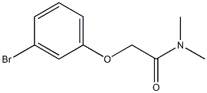 2-(3-bromophenoxy)-N,N-dimethylacetamide Struktur