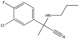 2-(3-chloro-4-fluorophenyl)-2-(propylamino)propanenitrile Struktur