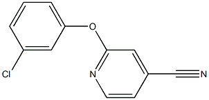 2-(3-chlorophenoxy)isonicotinonitrile Struktur