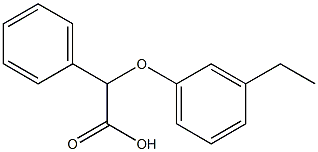 2-(3-ethylphenoxy)-2-phenylacetic acid Struktur