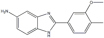 2-(3-methoxy-4-methylphenyl)-1H-1,3-benzodiazol-5-amine Struktur